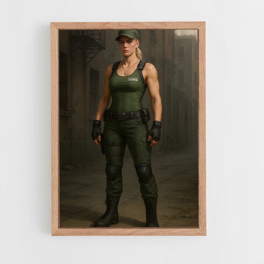 Poster Sonya en Mission – affiche Mortal kombat (vue 4)
